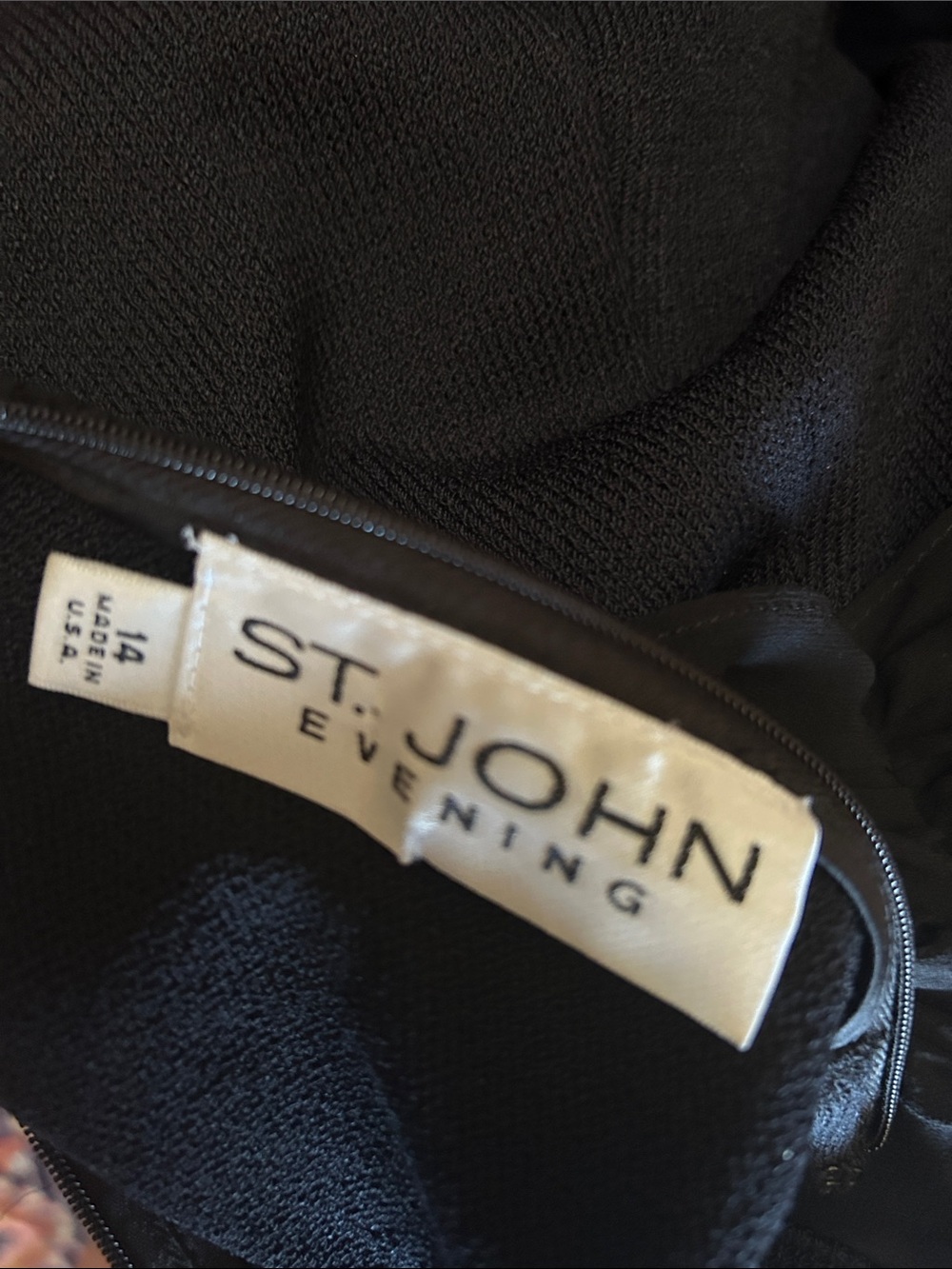 St. John Evening Black Backless Dress
